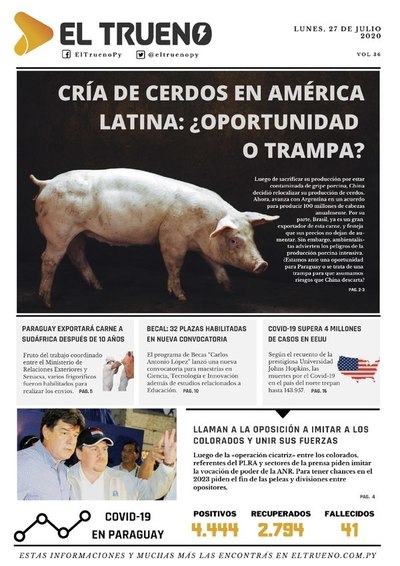 E-paper 27 de Julio 2020 - El Trueno