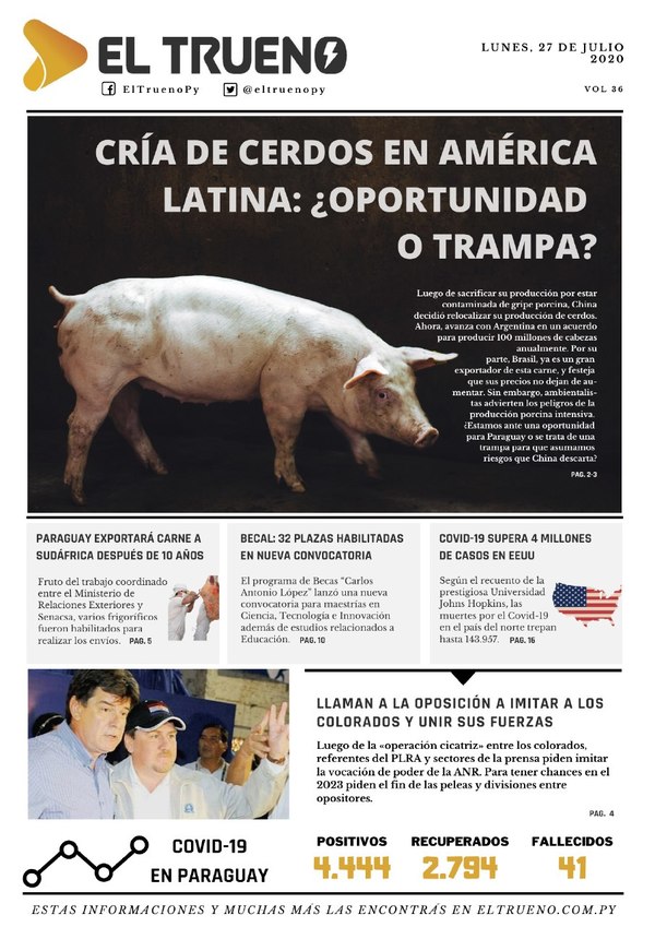E-paper 27 de Julio 2020 - El Trueno