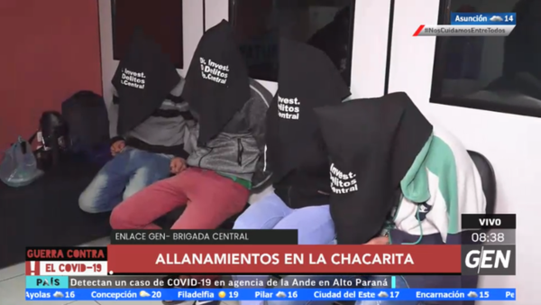 HOY / Detienen a miembros de una banda criminal en la Chacarita