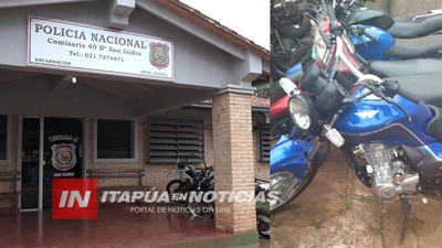 POLICIAS DE SAN ISIDRO LOGRAN DAR CON SUPUESTO MOTOCHORRO.