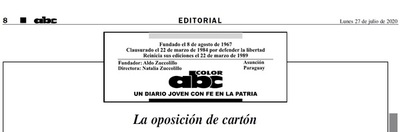 Durísimo editorial de ABC contra la oposición - El Trueno