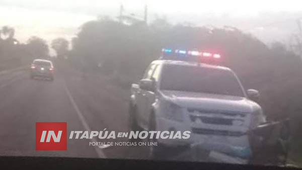 CHOQUE ENTRE MOTOCICLETA Y BICICLETA DEJA LESIONADOS EN CAMBA RUGUA.