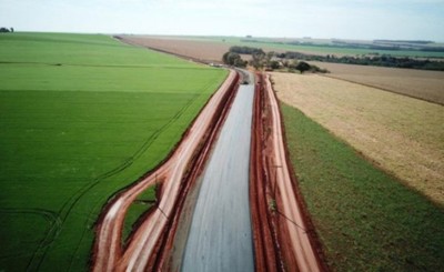 Asfalto entre Santa Fe y Pikyry cerca de completar primeros tramos