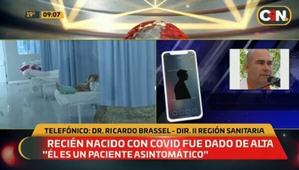 Bebé de pocos días de vida supera cuadro de Covid-19