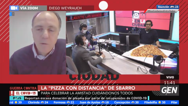 HOY / Diego Weyrauch, gerente general de Sbarro, sobre la nueva "pizza a distancia"
