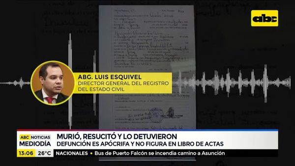 Murió, resucitó y lo detuvieron - ABC Noticias - ABC Color