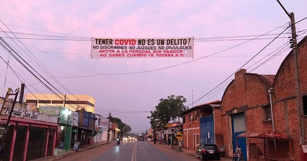 “Tener COVID-19 no es un delito”: con pasacalles en Caaguazú piden no discriminar