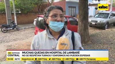 Muchas quejas en hospital de Lambaré - ABC Noticias - ABC Color