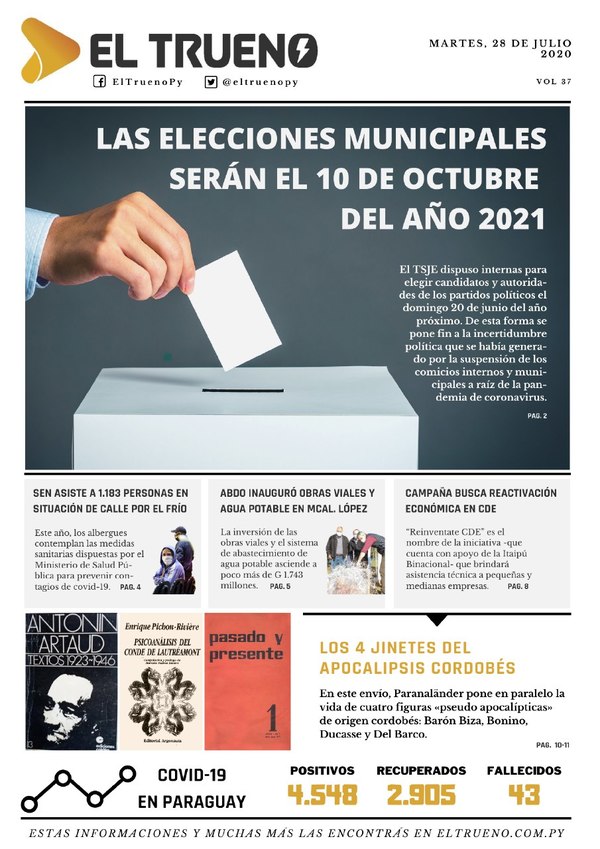 E-paper 28 de Julio 2020 - El Trueno