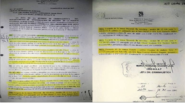 HOY / Escopeta de Báez evadió la cadena de custodia y pericia de la Fiscalía