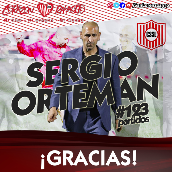 Sergio Orteman deja de ser DT de San Lorenzo