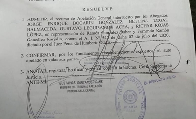 HOY / Cámara confirma embargo de US$ 87 millones de Ramón González Daher