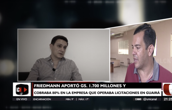 Prestanombre arrepentido destapa esquema de negociados de Rodolfo Friedmann