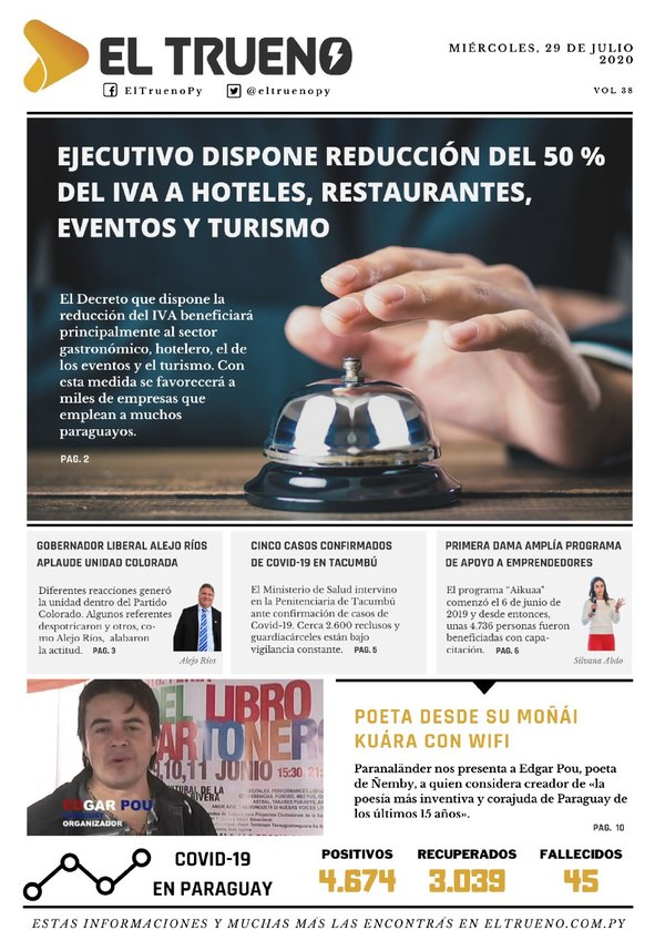 E-paper 29 de Julio 2020 - El Trueno