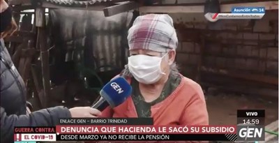 Sacan subsidio a humilde abuela: “Dicen que tengo una casa de dos pisos, pero hasta mi olla ya vendí” - ADN Paraguayo