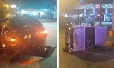 Aparatoso accidente ocasionado por borracho