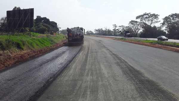 Ruta PY02: inician etapa final de pavimentación de la calzada existente en la zona de Caaguazú