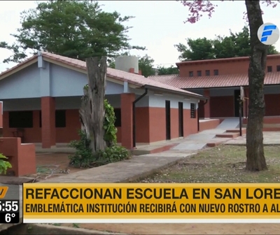 Refaccionan escuela por primera vez en San Lorenzo