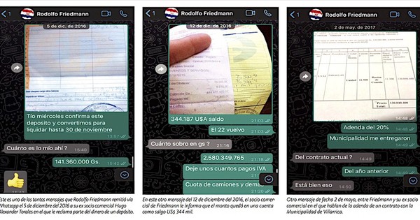 Friedmann y el reclamo a su socio comercial vía Whatsapp: “¿Cuánto es lo mío ahí?”