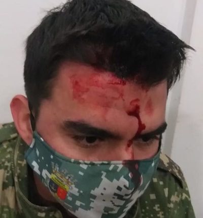 Cinco heridos luego de vandálica movilización