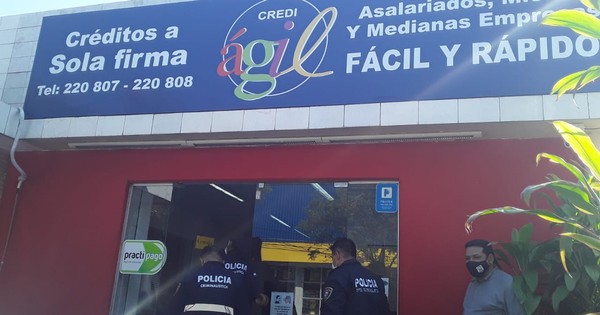 Asaltan casa de créditos en Asunción en modo “COVID”