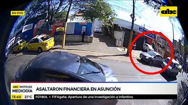 Asaltaron financiera en Asunción - ABC Noticias - ABC Color
