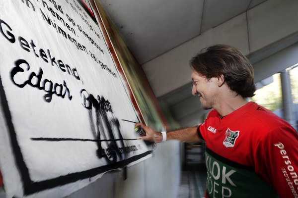 Edgar Barreto tiene su propio mural del NEC Nijmegen