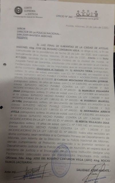 Traslado de detenidos genera preocupación por falta de espacio en comisaría - Nacionales - ABC Color
