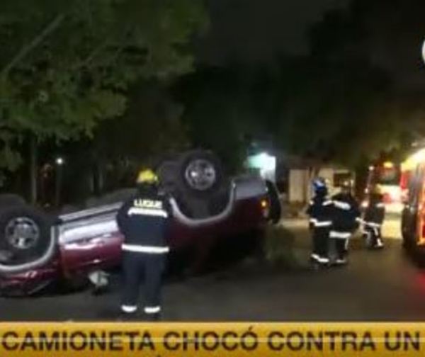Conductor resulta ileso de accidente de tránsito en Luque