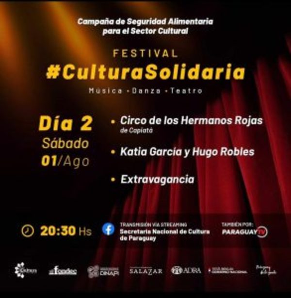 Este sábado se trasmite segunda edición del Festival Cultura Solidaria - ADN Paraguayo