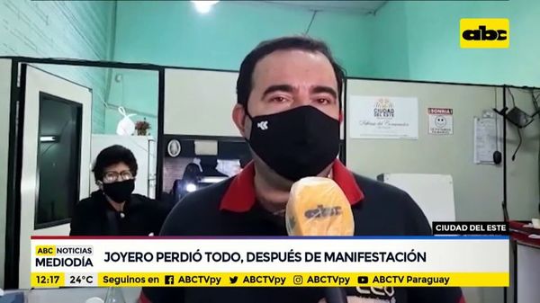 Joyero “perdió 22 años de trabajo en 10 minutos” - ABC Noticias - ABC Color