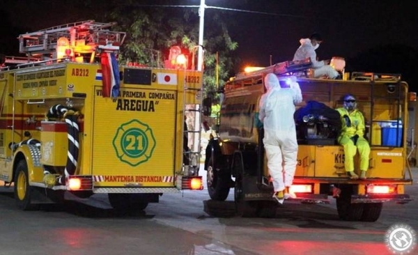 HOY / Areguá: Tres bomberos van a cuarentena tras asistir a accidentado con Covid-19