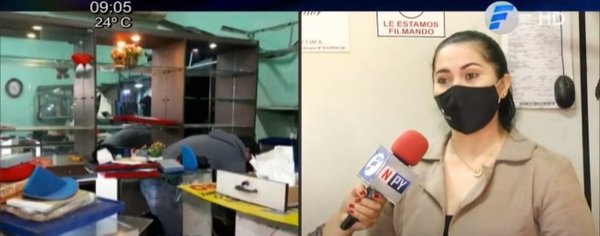 Dueña de joyería saqueada: "Es un sueño destruído" | Noticias Paraguay