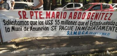 Funcionarios de Asunción siguen pidiendo al Gobierno que pague su deuda con la Municipalidad - Nacionales - ABC Color
