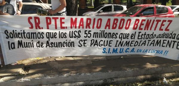 Funcionarios de Asunción siguen pidiendo al Gobierno que pague su deuda con la Municipalidad - Nacionales - ABC Color