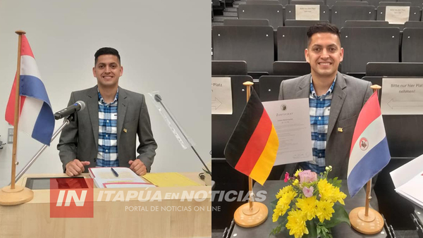 BECADO A ALEMANIA CULMINA EXITOSA ESPECIALIZACIÓN EN ALEMANIA