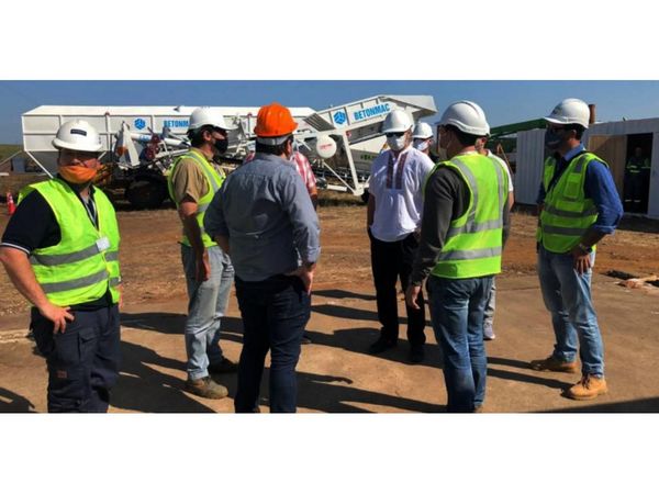 Mario Abdo visitó obras de maquinización de Añá Cuá