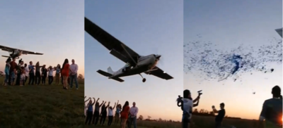 (VIDEO) Con una avioneta, les dijeron que se venía el nene | Crónica