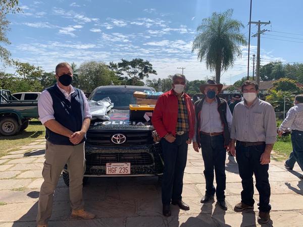 Donaron una camioneta para el control del abigeato en Alto Paraguay