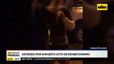Un hombre detenido por supuesto acto de exhibicionismo en el Parque Ñu Guasu - ABC Noticias - ABC Color