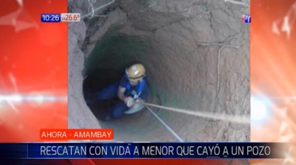 Niña de tres años cae a pozo de 15 metros de profundidad en Pedro Juan