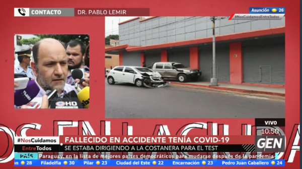 HOY / Fallecido en accidente tenía Covid-19