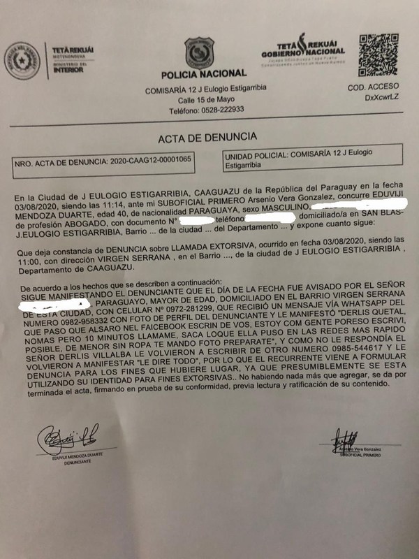 Abogado denuncia presunto intento de extorsión - Campo 9 Noticias