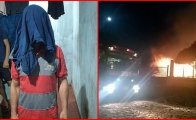 Encerró a su ex pareja en una habitación y quemó la casa