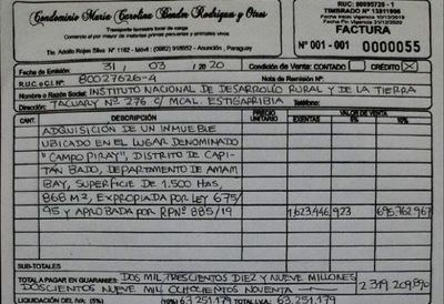 Capitán Bado: Familia reclama pago por expropiación de tierras hace 25 años