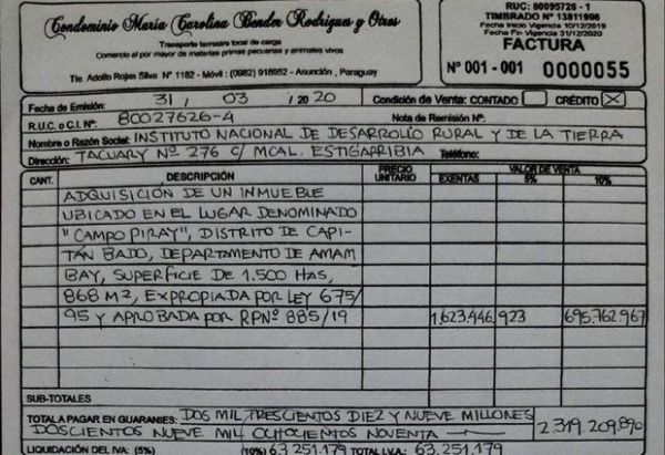 Capitán Bado: Familia reclama pago por expropiación de tierras hace 25 años