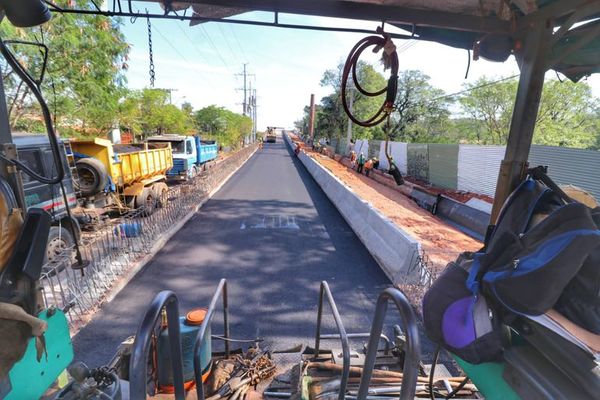 Culminan asfaltado de viaducto de 460 metros y avanzan con obras complementarias - Nacionales - ABC Color