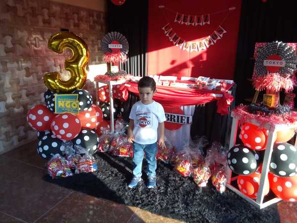 Niño festeja de “Tokyo” sus 3 años de vida