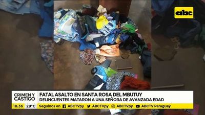 Asesinaron a una abuelita para robarle G. 5 millones - Crimen y castigo - ABC Color