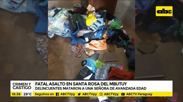 Asesinaron a una abuelita para robarle G. 5 millones - Crimen y castigo - ABC Color